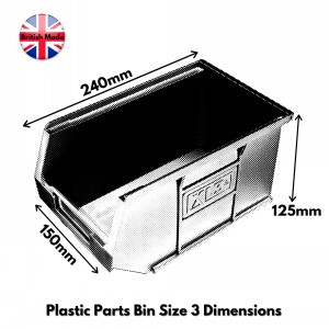 Plastic Parts Bins Size 3 (XL3)